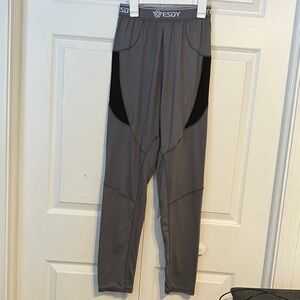 Men's Gray Athletic Compression Pants